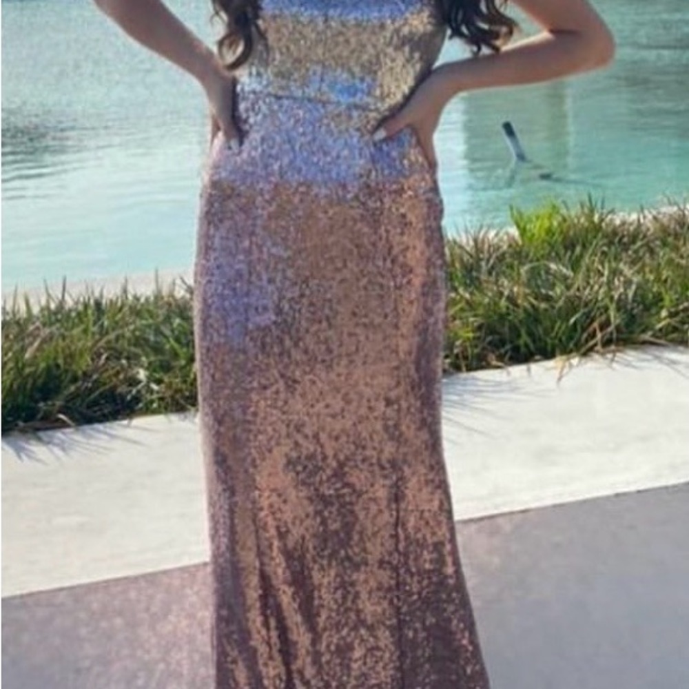Elegant Sequin Evening Gown